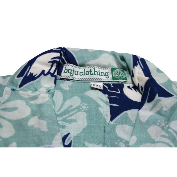 Baju Clothing Duke Blue Devils Hawaiian Shirt Mens XXL Button Down Fan Gear - Picture 2 of 6